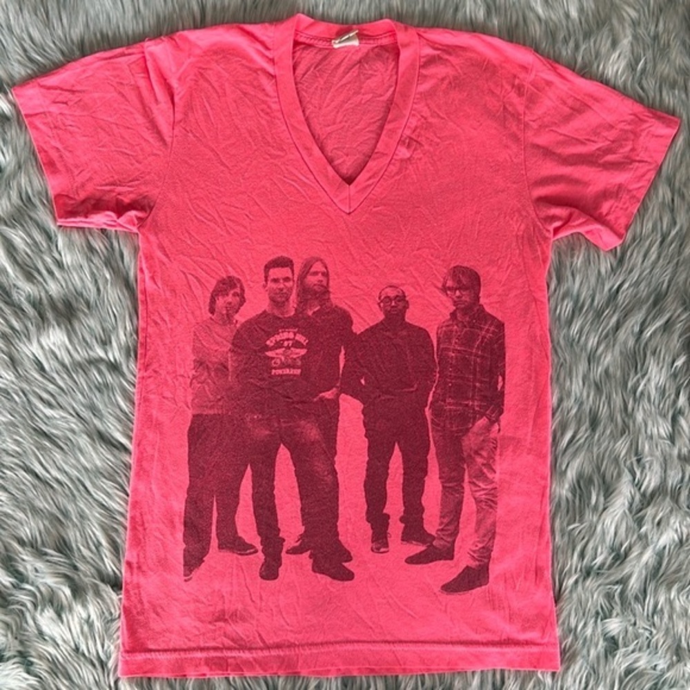 Neon Pink Maroon 5 Concert Shirt, Size XS